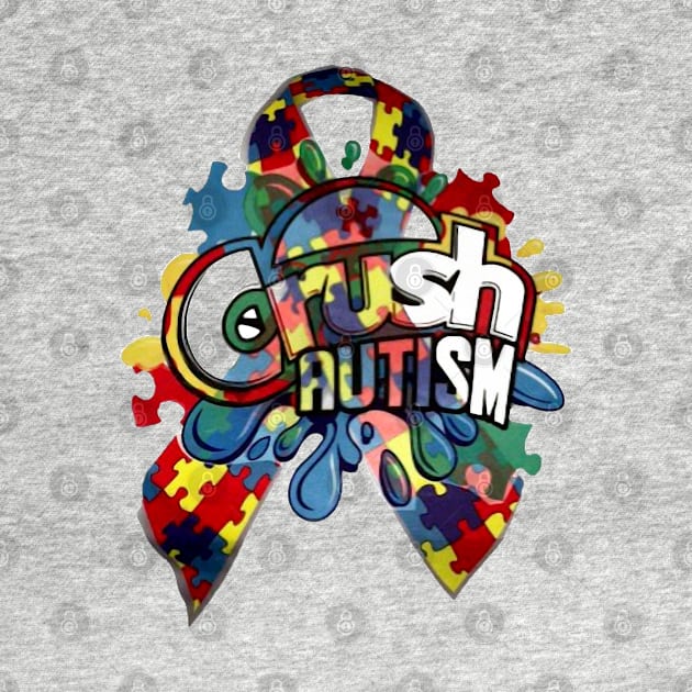 Crush Autism Gift by HomerNewbergereq